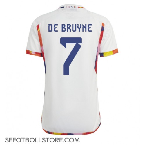 Belgien Kevin De Bruyne #7 Replika Bortatröja VM 2022 Kortärmad